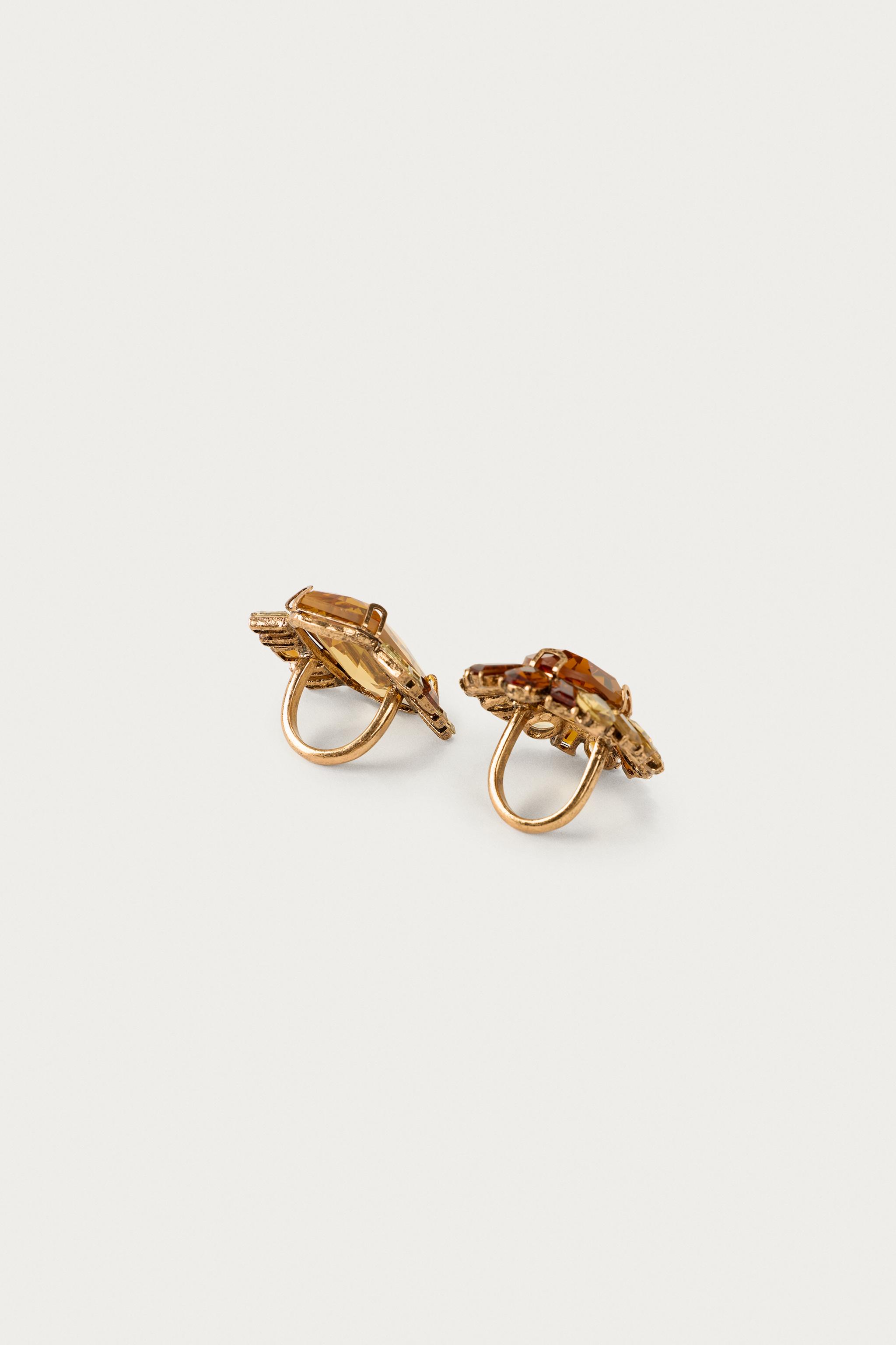 2-PACK OF FLOWER & RECTANGLE RINGS MARISA BERENSON X ZARA